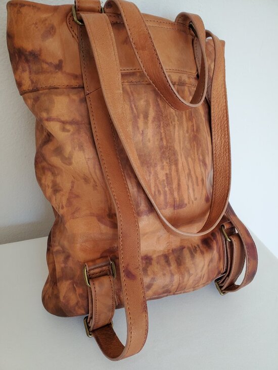 Aspen backpack messenger bag purse tan brown beige unisex travel carryon cowgirl main image 8